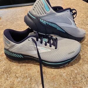 Brooks Gray and Blue Running Shoes